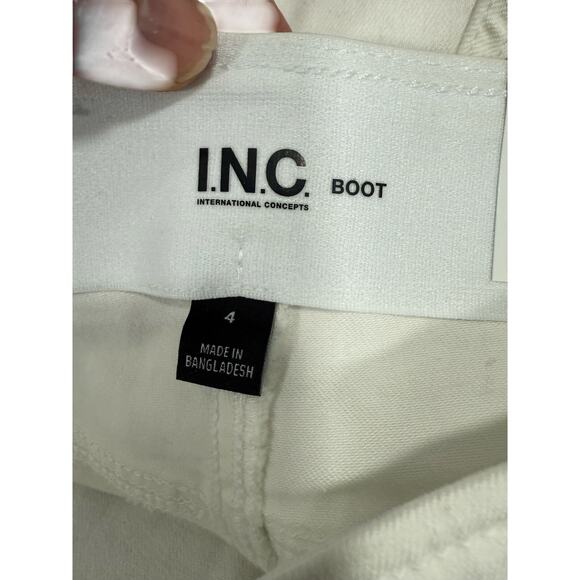 INC International Concepts Jeans Bootcut sz 4 White NEW # G647 - Picture 4 of 8